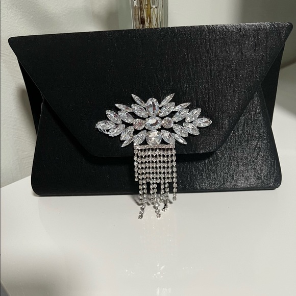 Jessica McClintock Handbags - Jessica McClintock , Black Clutch or shoulder bag